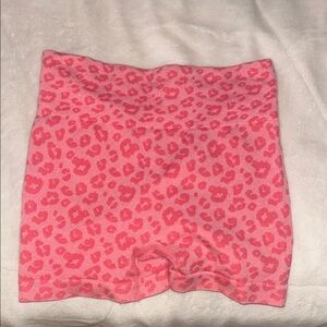Women's Pink Leopard Bike Shorts